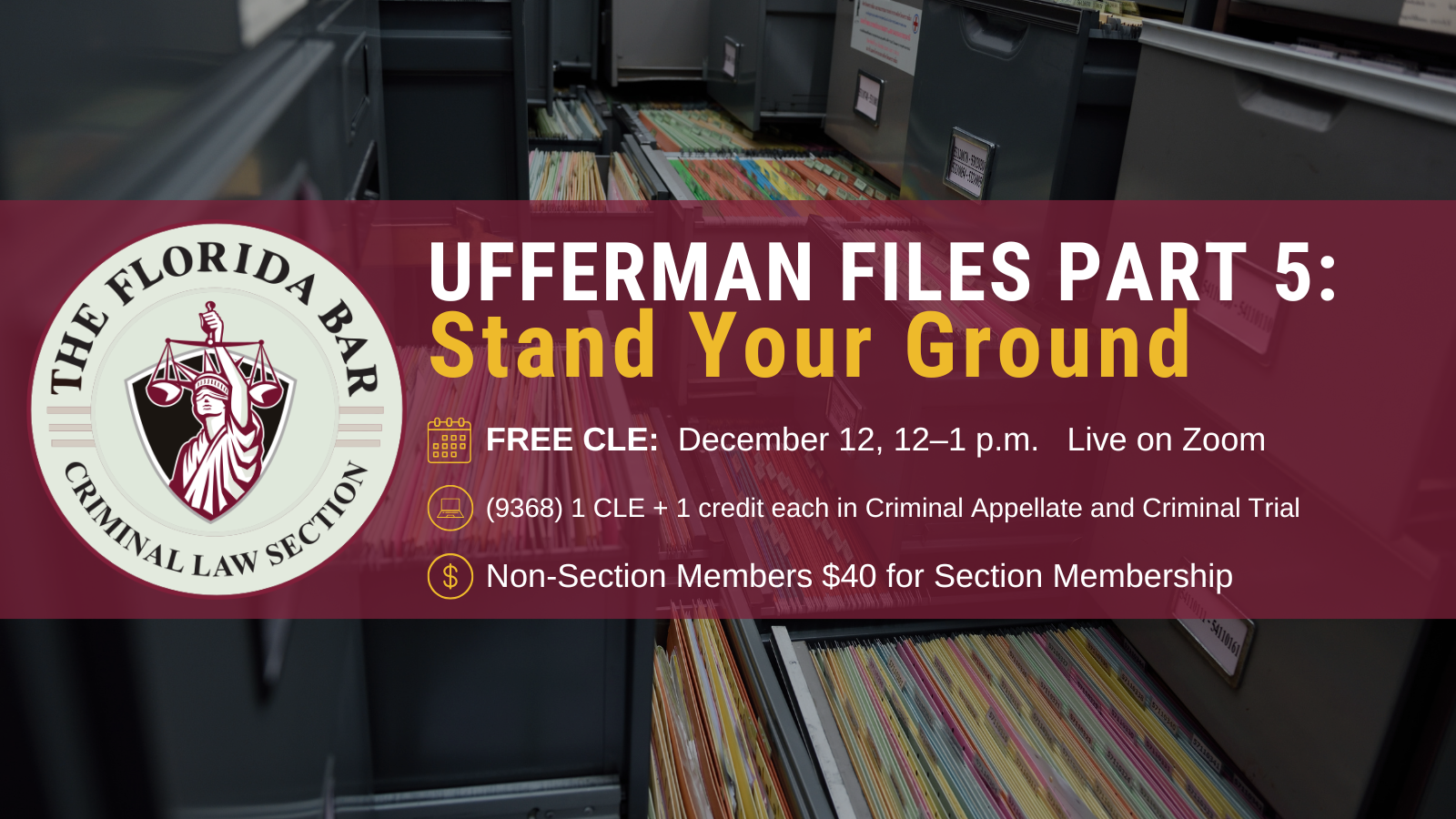 filing cabinets, files, logo, icons, maroon banner
